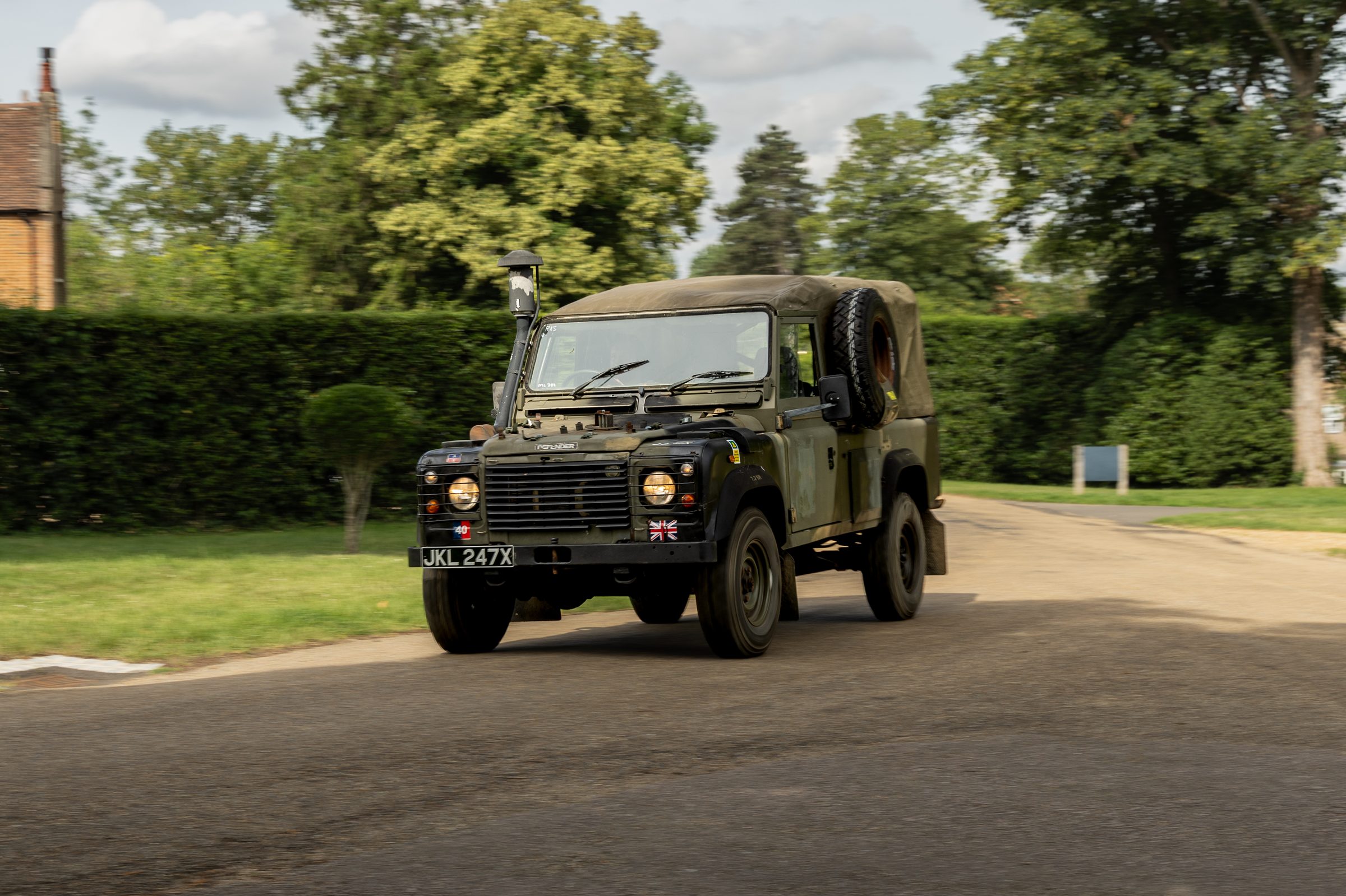 Land Rover Wolf, British military, on manoeuvres
